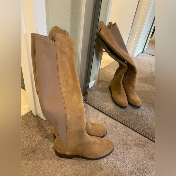 New no box- cole Haan Isabelle over the knee boot whiskey suede size 7.5B - Picture 10 of 11